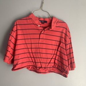 Thrifted cremieux cropped polo